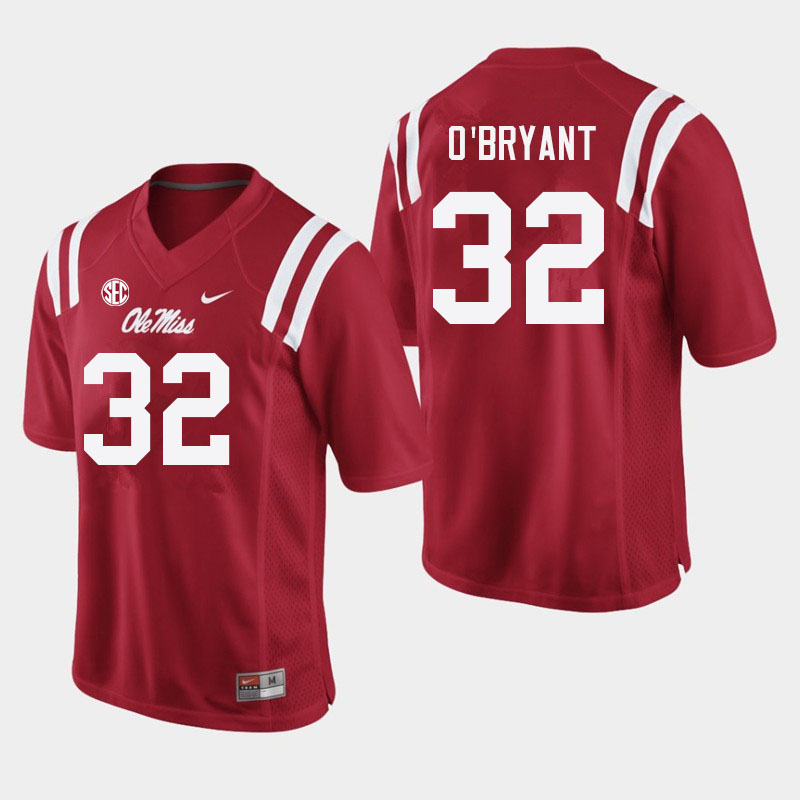 Ole Miss Rebels #32 Richard O'Bryant College Football Jerseys Sale-Red